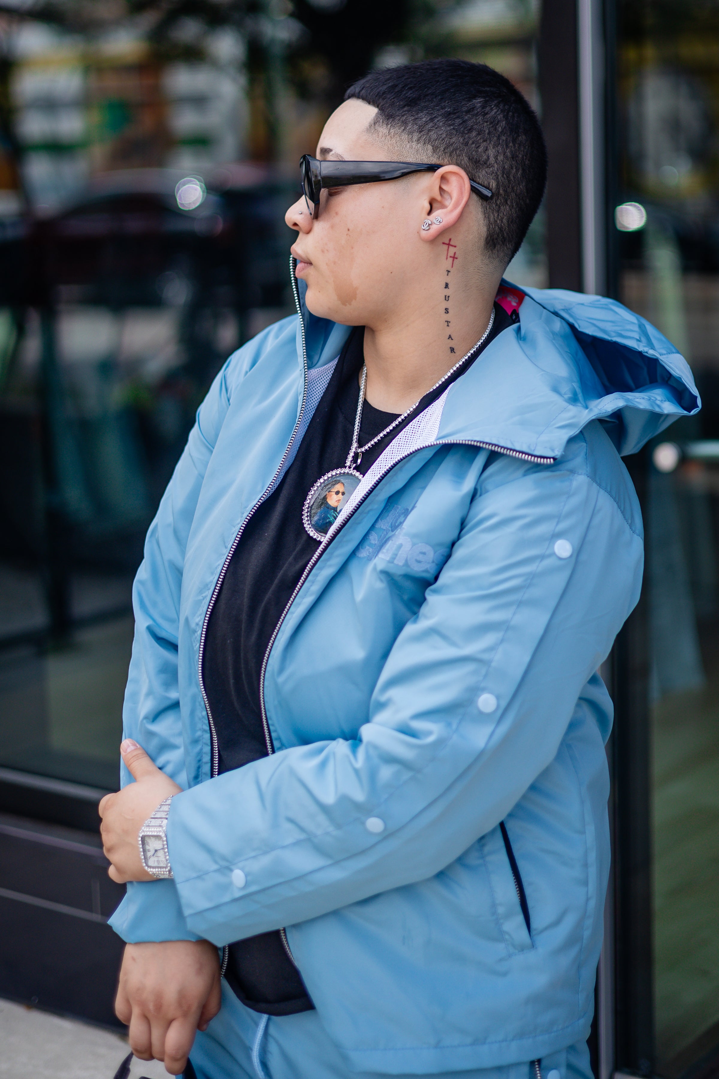 FC WINDBREAKER SET GLACIER BLUE