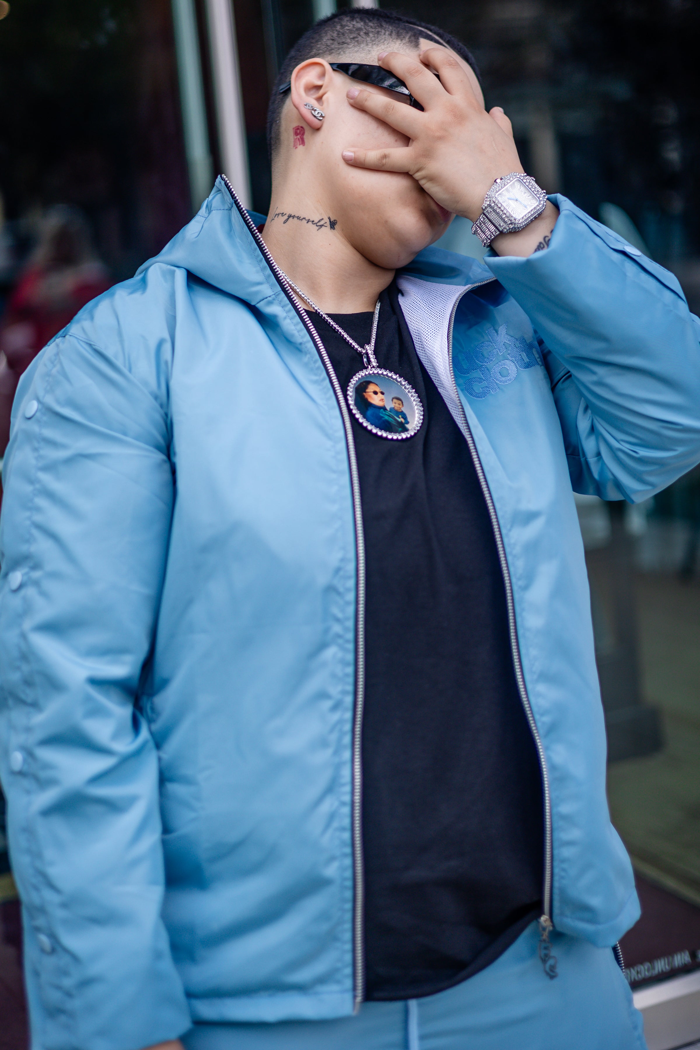 FC WINDBREAKER SET GLACIER BLUE