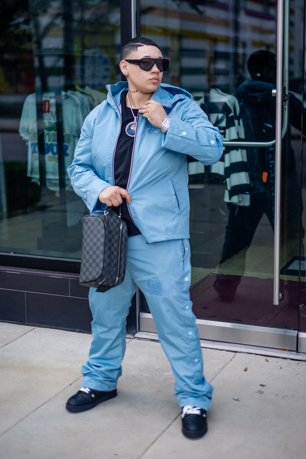 FC WINDBREAKER SET GLACIER BLUE