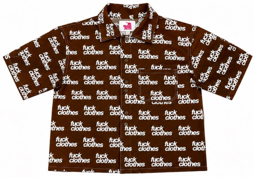 All Over Print Denim Short Sleeve