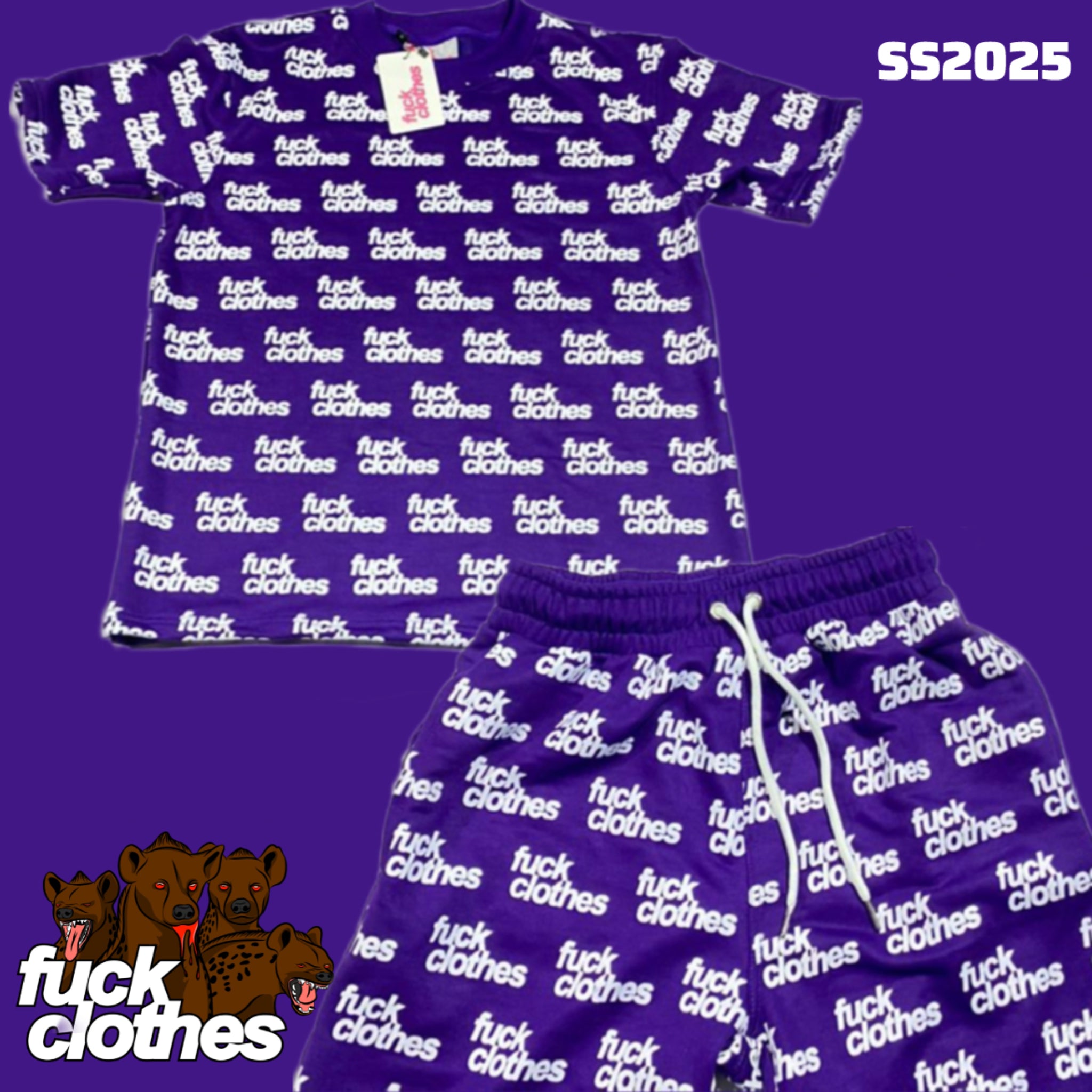 Purple All Over Print Set