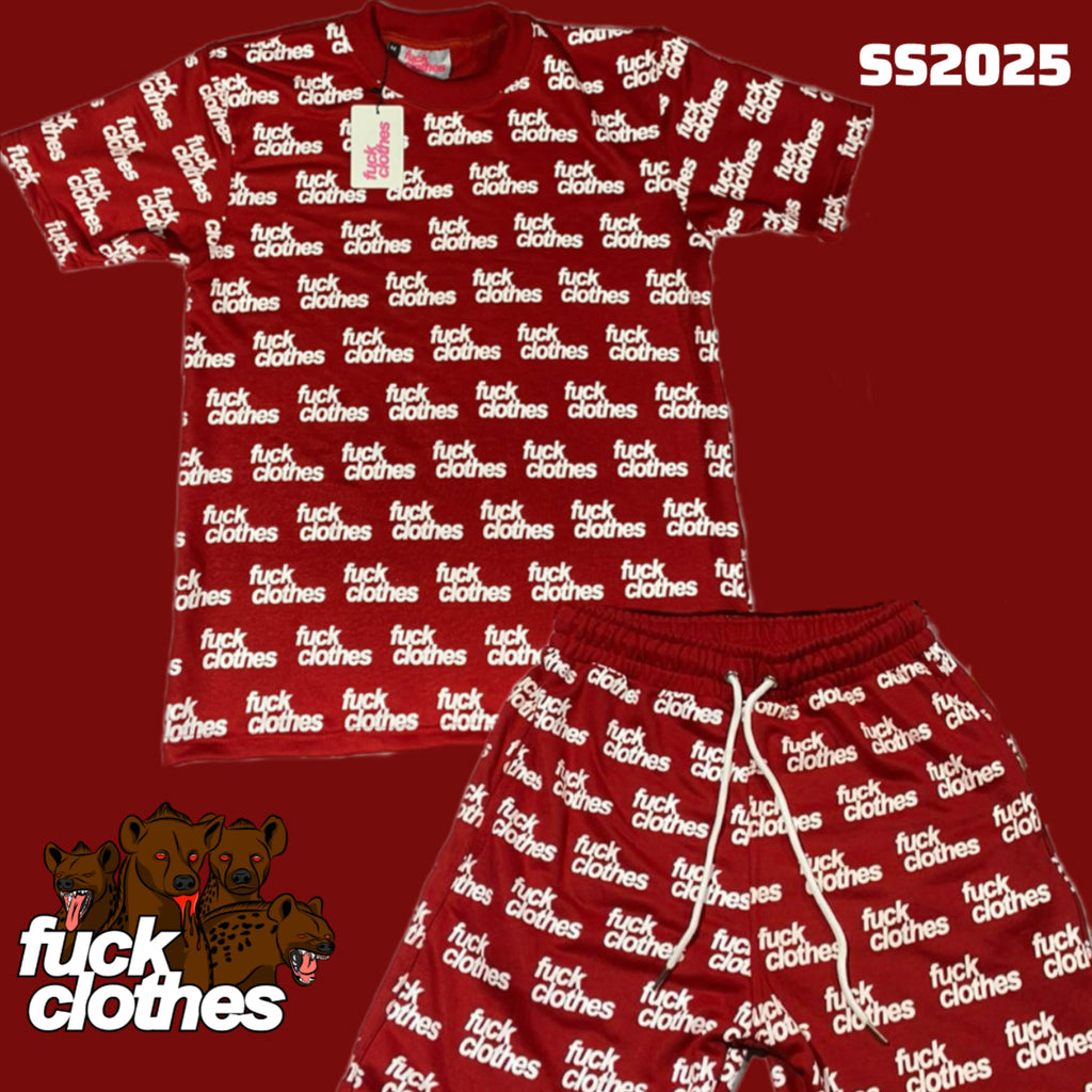 Red All Over Print Set