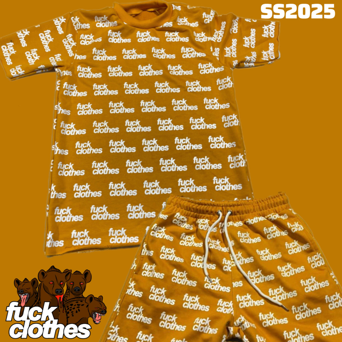 Golden Yellow All Over Print Set