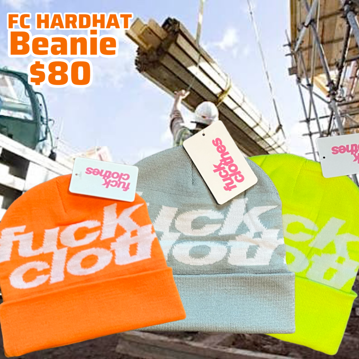 Fuck Clothes Hardhat Beanie