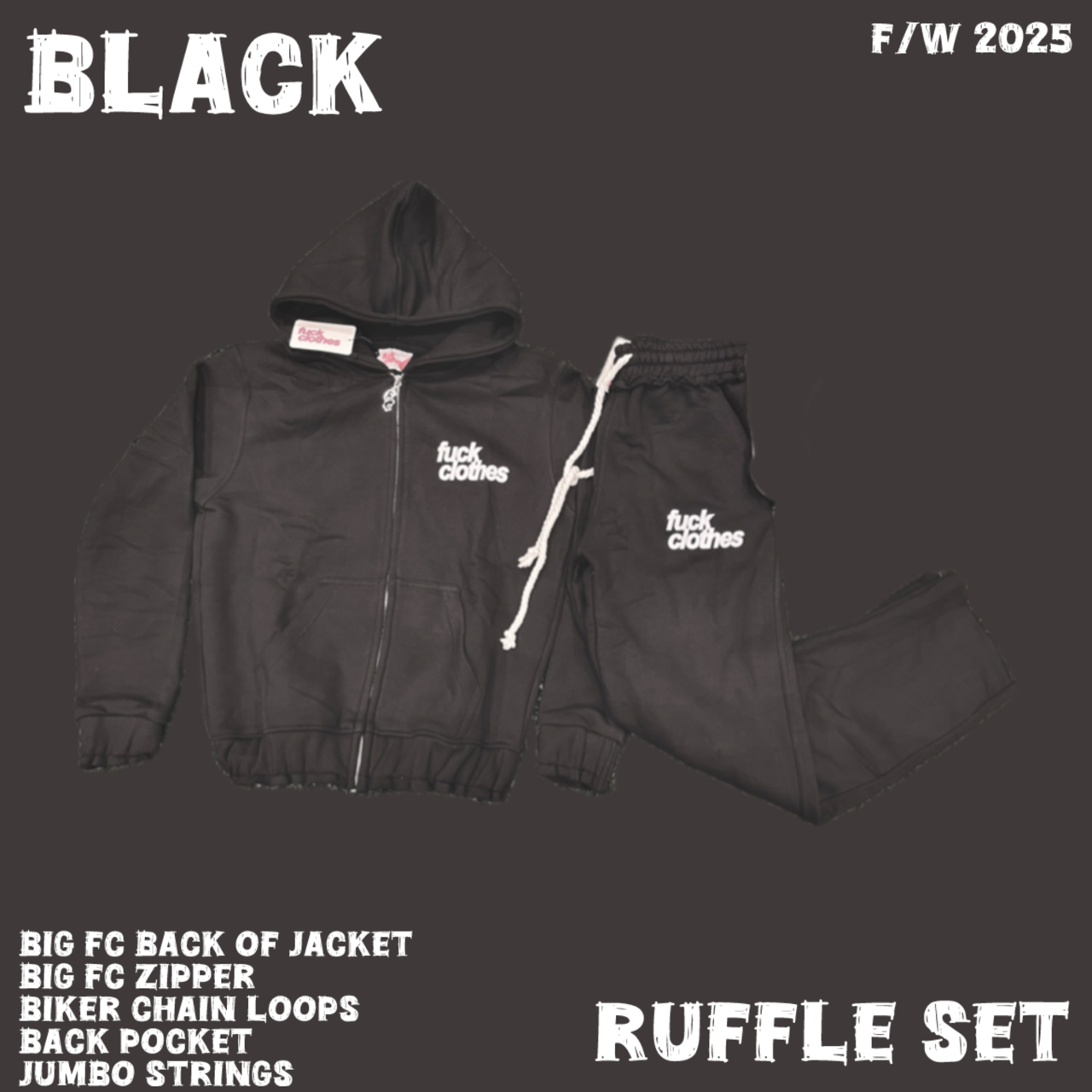 Fuck Clothes Ruffle Set