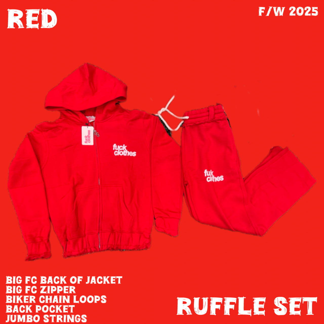 Fuck Clothes Ruffle Set